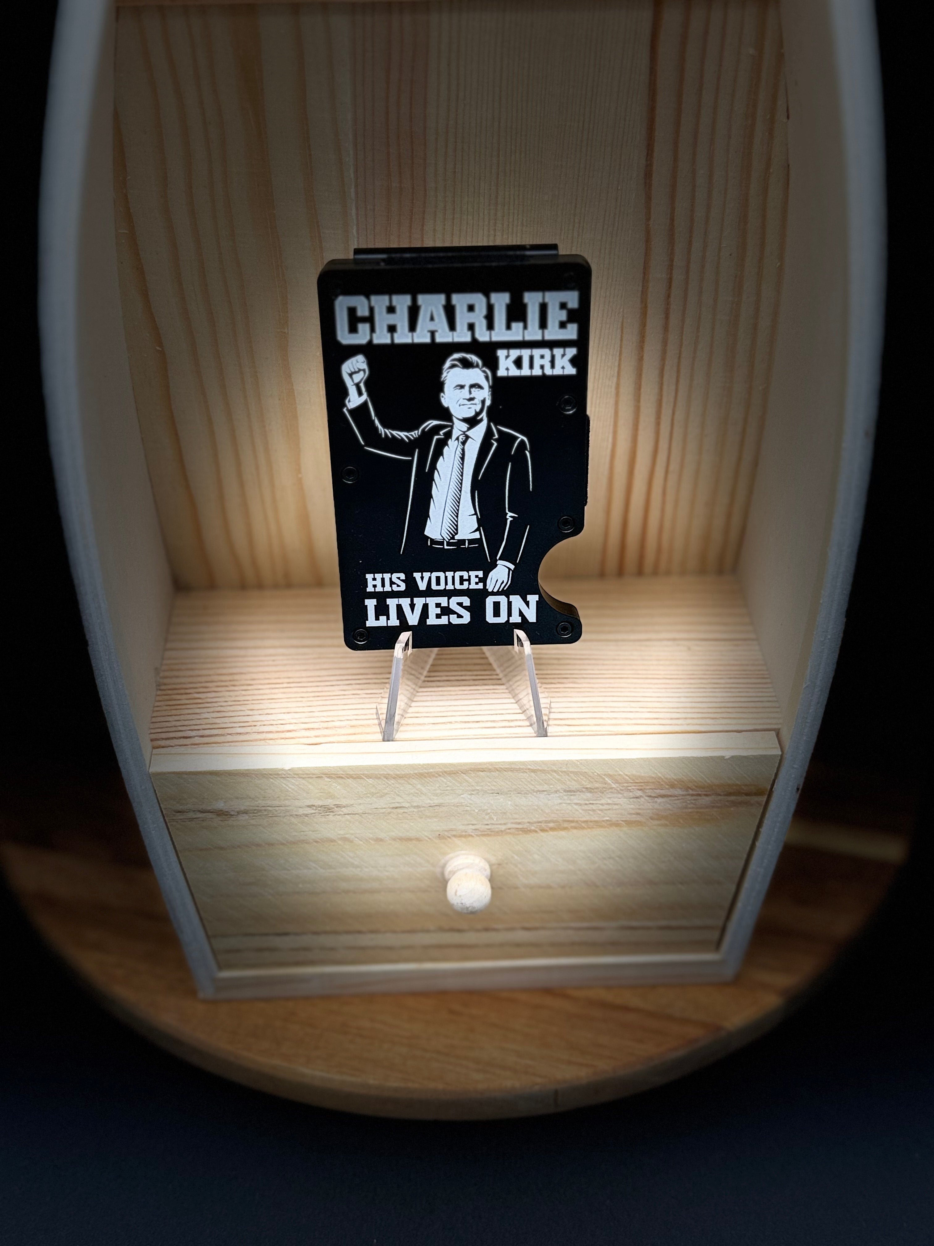 Charlie Kirk Voice Lives on Wallet – Buck Off Customs